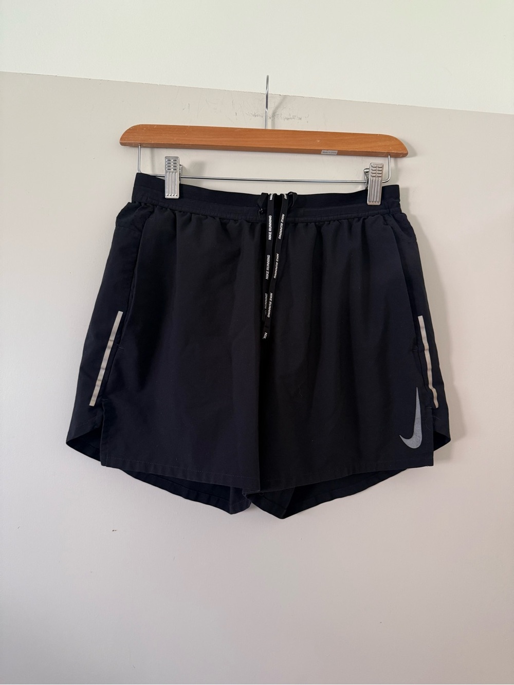 Nike Black Dri-FIT Athletic Shorts with Reflective Logo